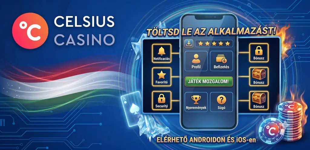 Celsius Casino mobil alkalmazás — Android APK és iOS PWA